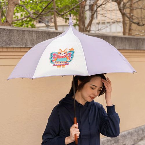 イデオ
「福嶋吾然有」コラボ 妖精猫晴雨長傘（パゴタスタイル）