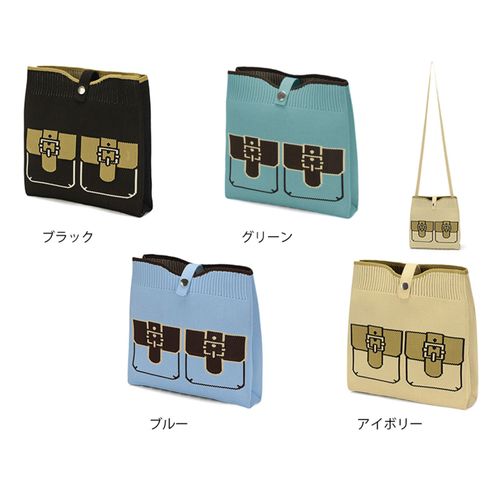 ラルジュ
だまし絵ニットショルダーバッグ