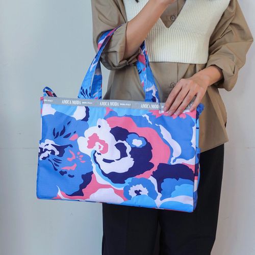 ラルジュ
アートフラワー柄保冷BOX型トートバッグ