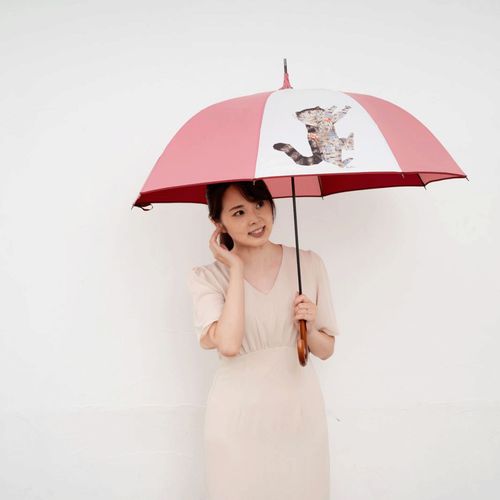 イデオ
「深尾竜騎」コラボ ごろりん猫イラスト長傘