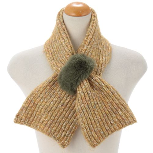 クレール
ミックス縄編み差込みプチマフラー