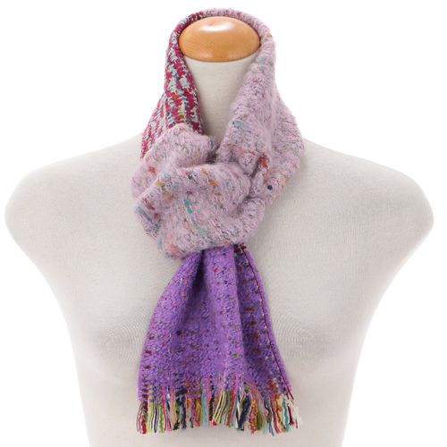 ラヴィングジャパン
フランス製 カラフルフリンジストライププチマフラー