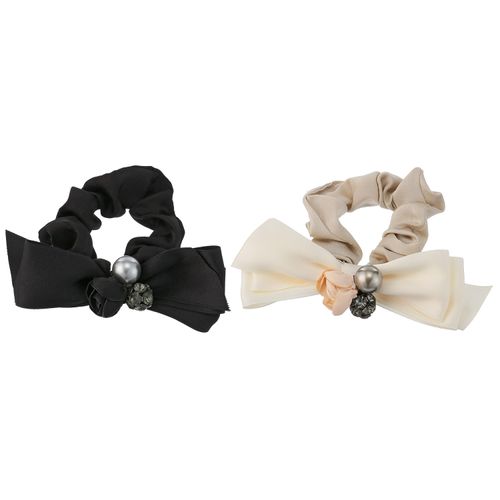 ジェノバ
パール付リボンシュシュ