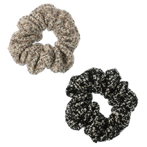 ピーズ
ダークシュ25 ツイードシュシュ