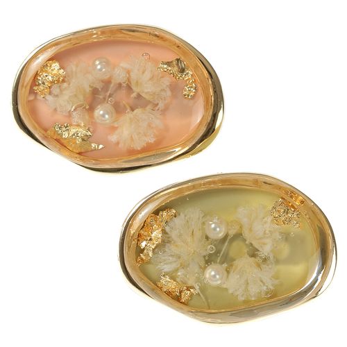 ピーズ
レジンブローチ