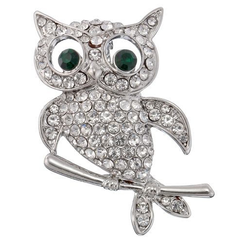 伸美
ふくろうブローチ