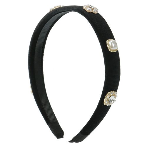 ピーズ
ベロアビジューカチューシャ