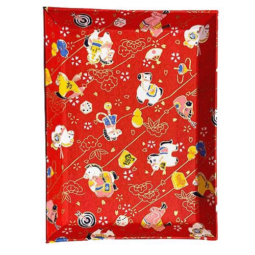 長谷川松寿堂
干支友禅紙貼 トレー