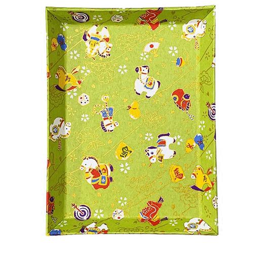 長谷川松寿堂
干支友禅紙貼 トレー