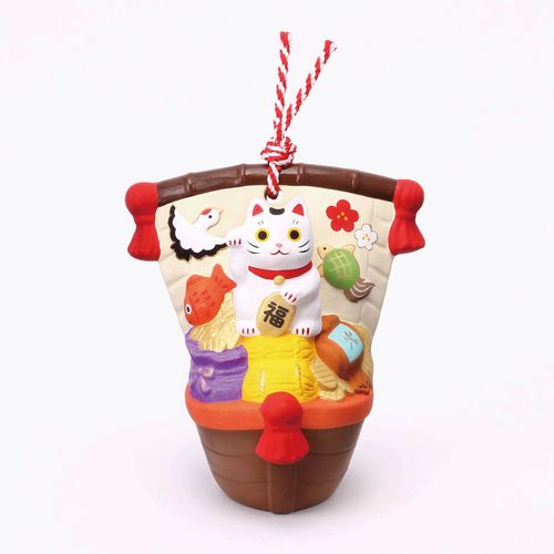 7916



中外陶園
福おいで招福招き猫 宝船土鈴