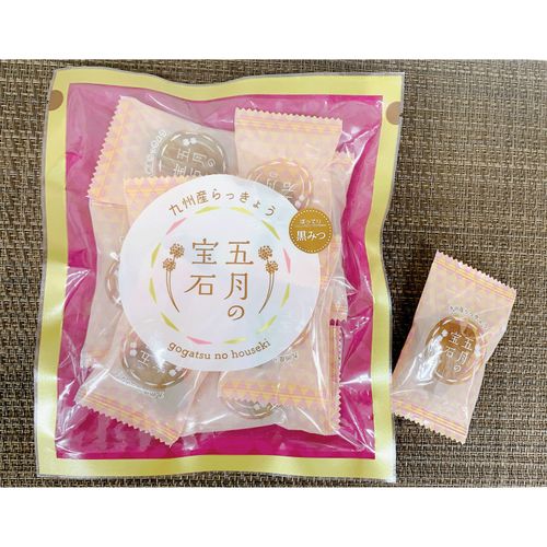 4960708112381







霧島食品
五月の宝石 黒蜜らっきょう（個包装）