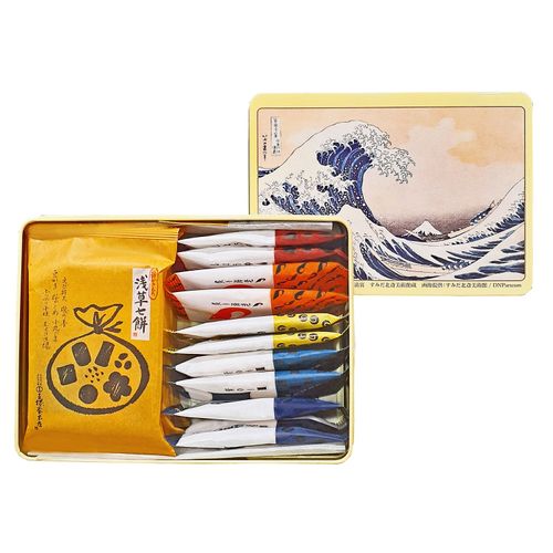 4901102494550







王様製菓
王様堂 北斎缶おかき