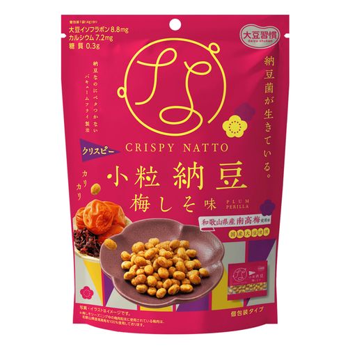 4977856210852







アイネット
MD 大豆習慣 クリスピー小粒納豆 梅しそ味