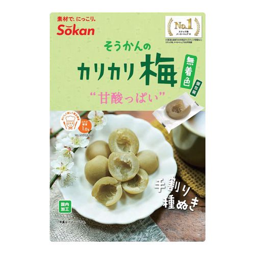 4941983024002







壮関
そうかんのカリカリ梅 無着色 個包装