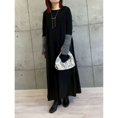 ドリーム
ROSIEE 袖シャギー布帛切替ワンピース