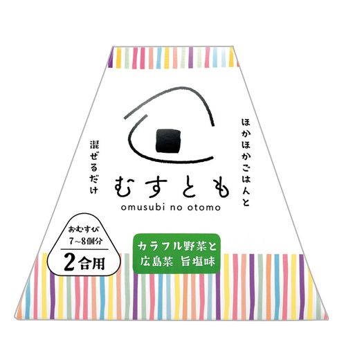 4979649360133



ﾑｽﾄﾓ 100GX2



山豊
むすとも カラフル野菜と広島菜 旨塩味