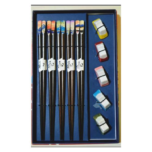 6J-735



まえじゅう漆器
箸＆箸置き揃・富士山