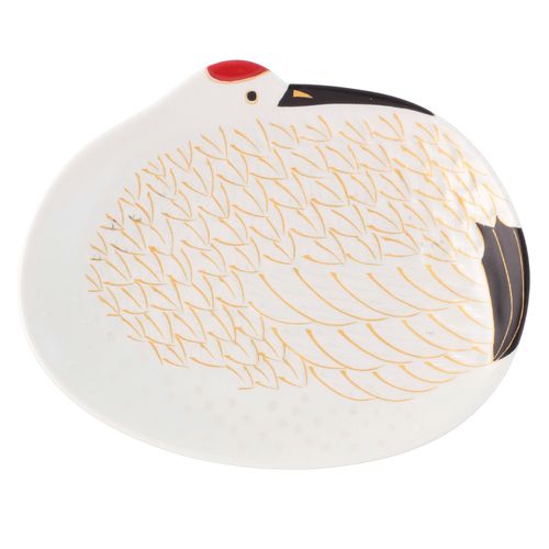 株式会社陶もと
錦金羽鶴型銘々皿