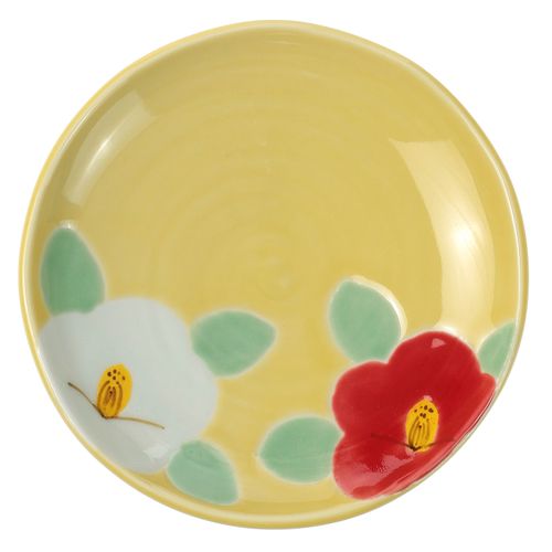 ﾔﾏｼﾀ



光和陶器
黄釉椿3寸皿