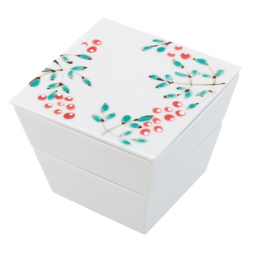 ﾄｸｼﾁ



光和陶器株式会社
南天 白磁二段重