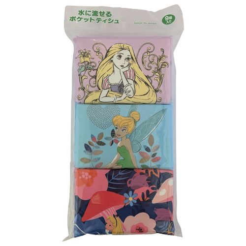 4977033117189



117189



ハヤシ商事
ディズニークラシック 水に流せるポケットティシュ 16枚（8組）×9パック（3柄）