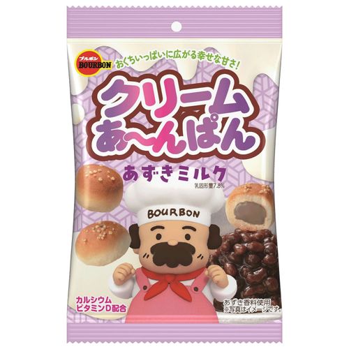 4901360360918







ブルボン
ブルボン クリームあ～んぱん・あずきミルク味（袋）