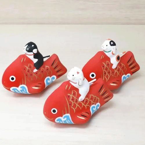 一千乃
張り子 鯛乗り招き猫