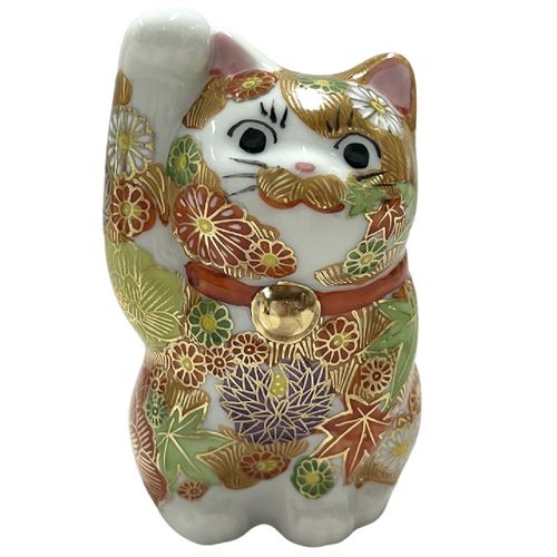 マルヨネ
九谷焼 3号招き猫 花詰右手