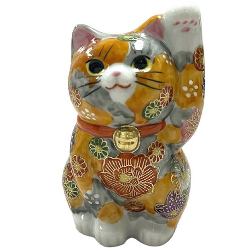 マルヨネ
九谷焼 3号招き猫 花詰左手