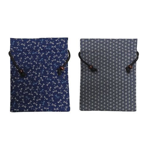 祐馬工芸
小紋柄 平巾着