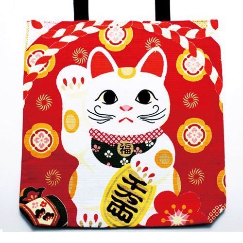 32275041ﾏﾈｷﾈｺ



丸全
肩掛けトートバッグ 招き猫