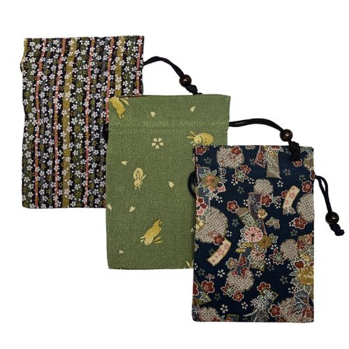 ｱｵ ｸﾛ ﾑﾗｻｷﾐﾄﾞﾘ



あやたけ
縮緬平巾着寒色系アソート