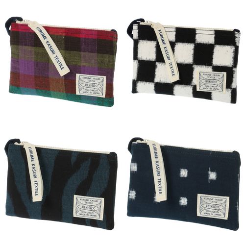 オカモト商店
久留米絣 ギエモン フラットケース／カラーS