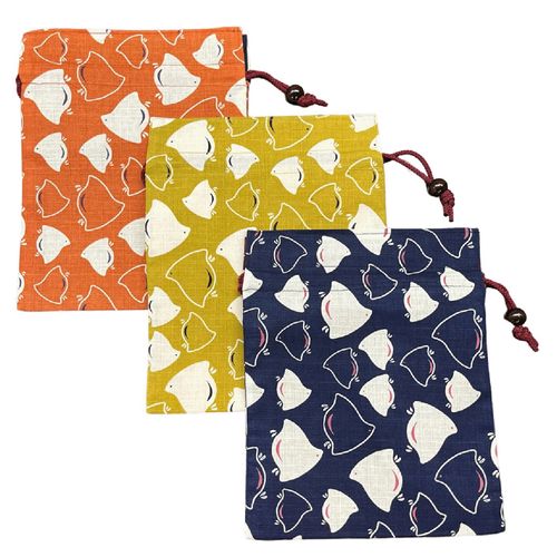 京佑
平巾着 千鳥柄