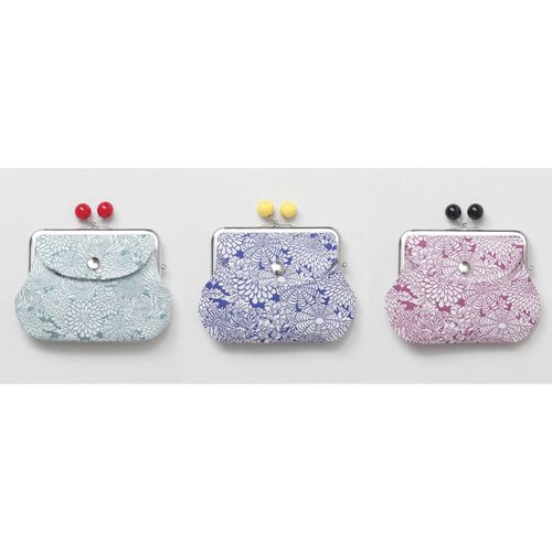 アミナコレクション
花ふくれ玉付親子がま口