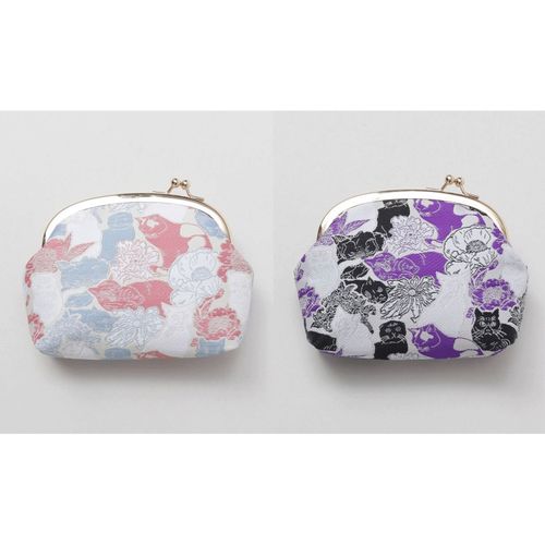 アミナコレクション
猫花マルチがま口