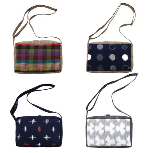 オカモト商店
久留米絣 儀右ヱ門 ポシェット おかすり横型