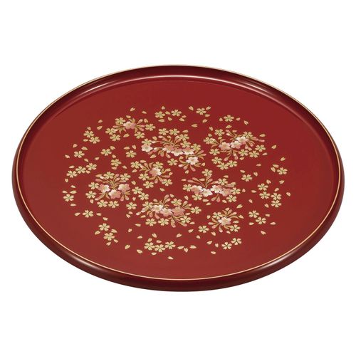 6M-132



まえじゅう漆器
桜づくし 10．0丸盆 朱