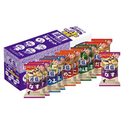 4971334210099







アサヒグループ食品
減塩いつものおみそ汁5種セット＋1食