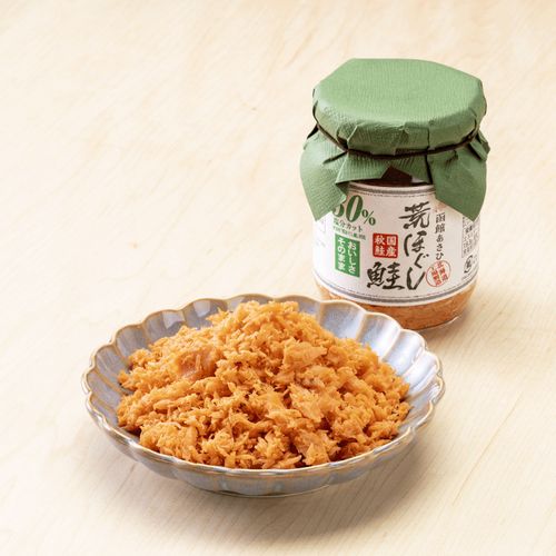 4901540607741







合食
荒ほぐし鮭フレーク 減塩30％