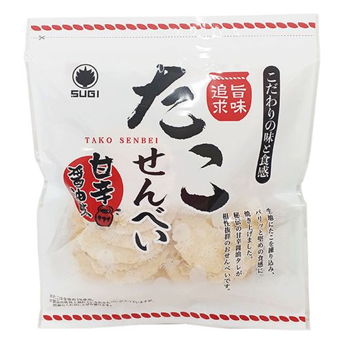 4973383548635



100G



スギ製菓
たこ煎餅・甘辛醤油味