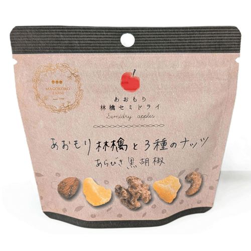 4582286224746



30G



まごころ農場
あおもり林檎と3種のナッツ・あらびき黒胡椒30g