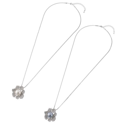 エルディ商会
パール付花トップネックレス