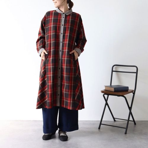 ノンノ
cloudnine ノンノ 綿麻フランネルチェック柄アソートワンピース