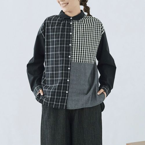 ノンノ
cloudnine ノンノ コットン布帛パッチワークブラウス