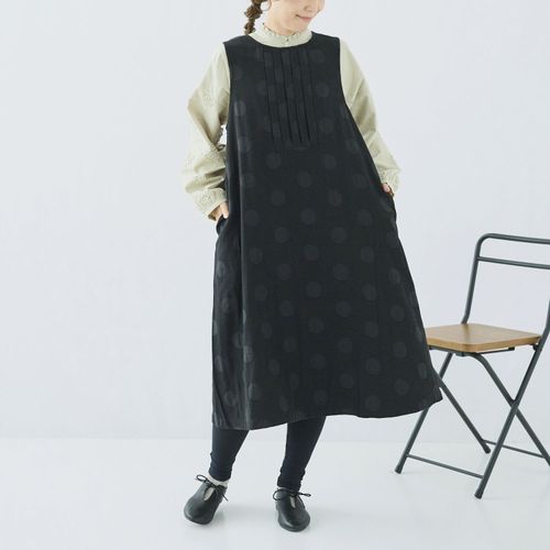 ノンノ
cloudnine ノンノ ジャカードドット柄ノースリーブワンピース