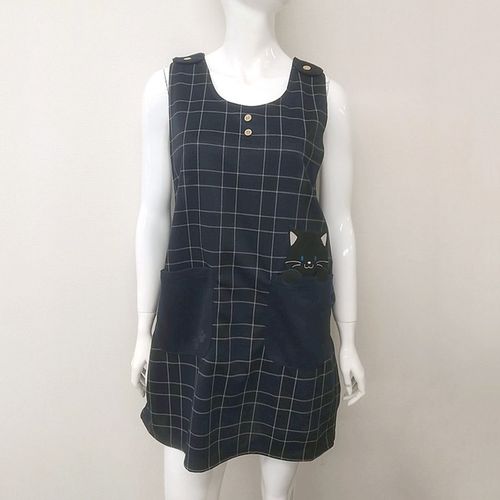 美竹
ダンボール 格子柄 黒猫アップリケ