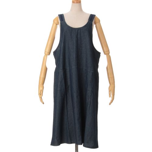 錦衣紡
デニムレース付きエプロンワンピース