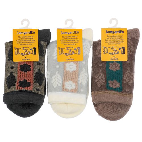 4982748673691







ギャレット
クルー丈 花柄 表パイル 靴下