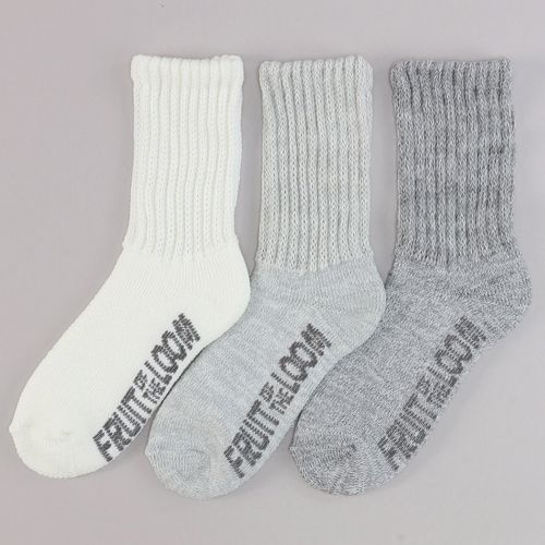 4982748673011



81281200



ギャレット
FRUIT OF THE LOOM／ フルーツオブザルーム 3足セット シンカー パイル編み 靴下